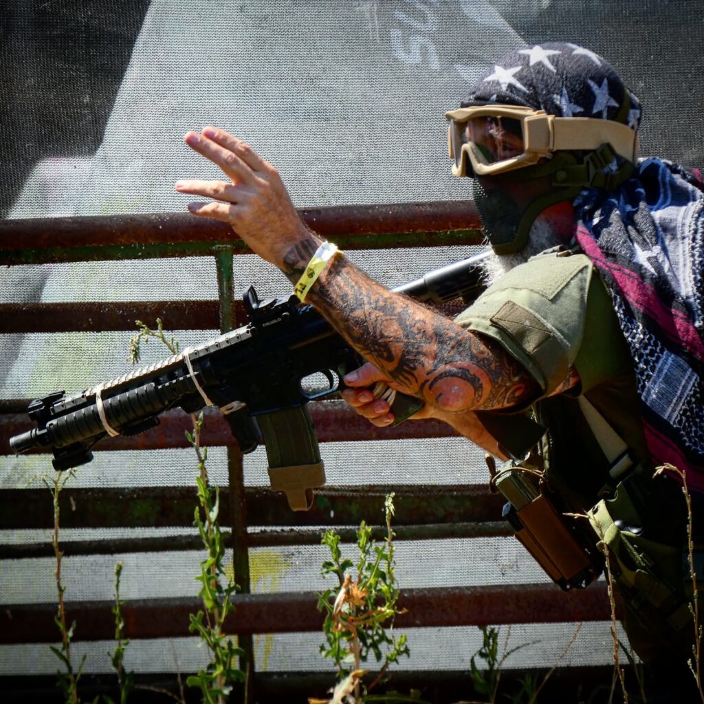 Male Airsoft Player